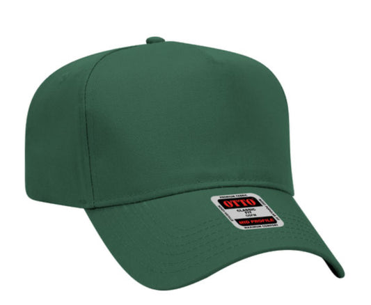 OTTO CAP 5 PANEL MID PROFILE BASEBALL CAP-SOLID 31069