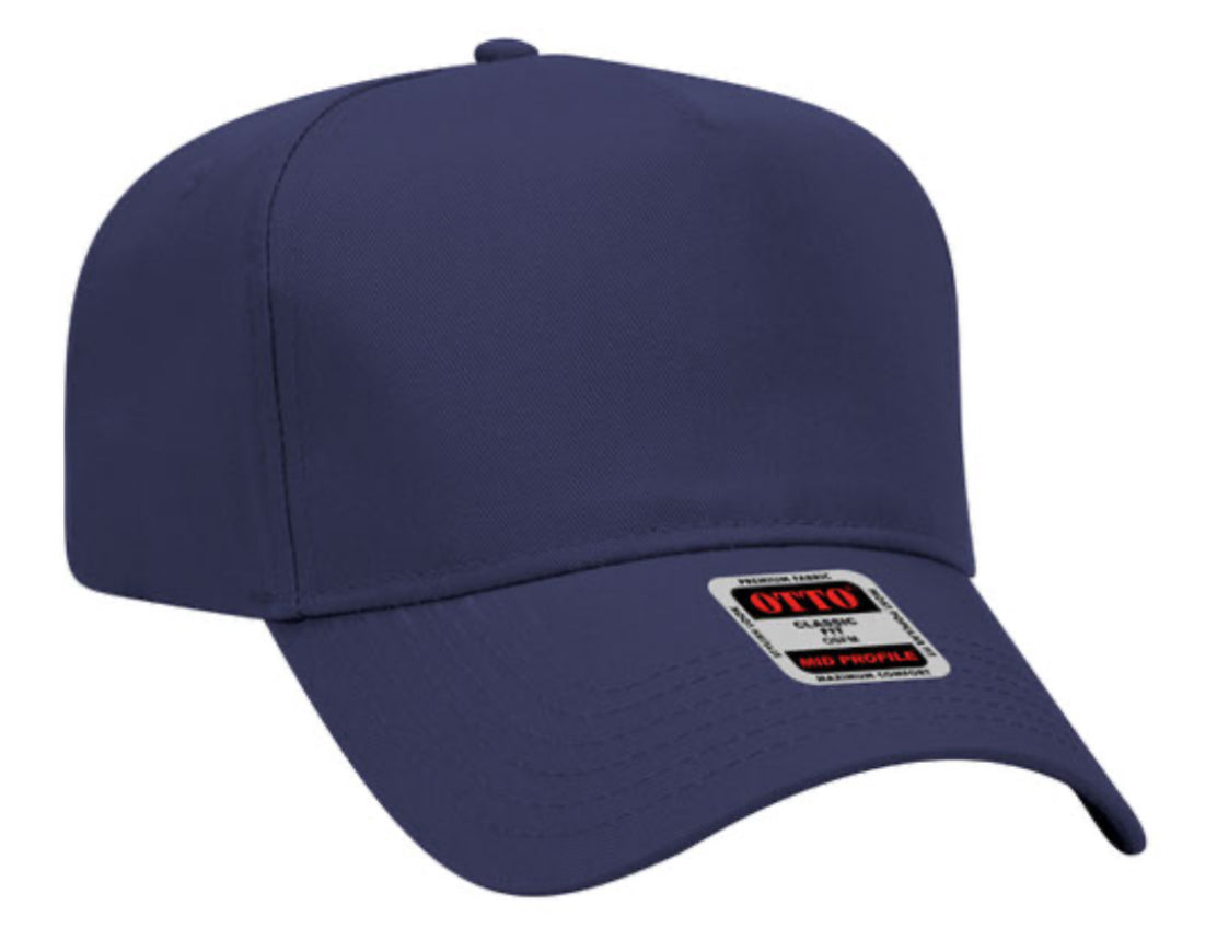 OTTO CAP 5 PANEL MID PROFILE BASEBALL CAP-SOLID 31069