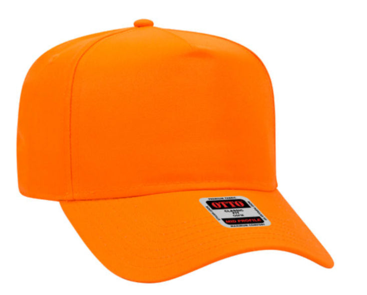 OTTO CAP 5 PANEL MID PROFILE BASEBALL CAP-CROWN SPLIT 31069