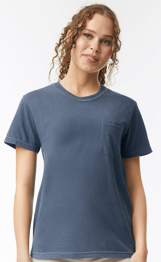 Garment Dyed Heavyweight Pocket  T-Shirt-6030