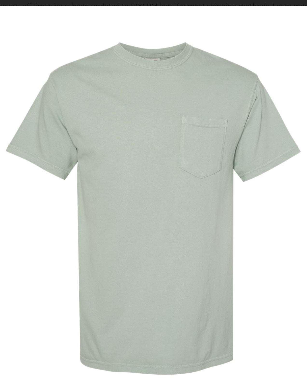 Garment Dyed Heavyweight Pocket  T-Shirt-6030