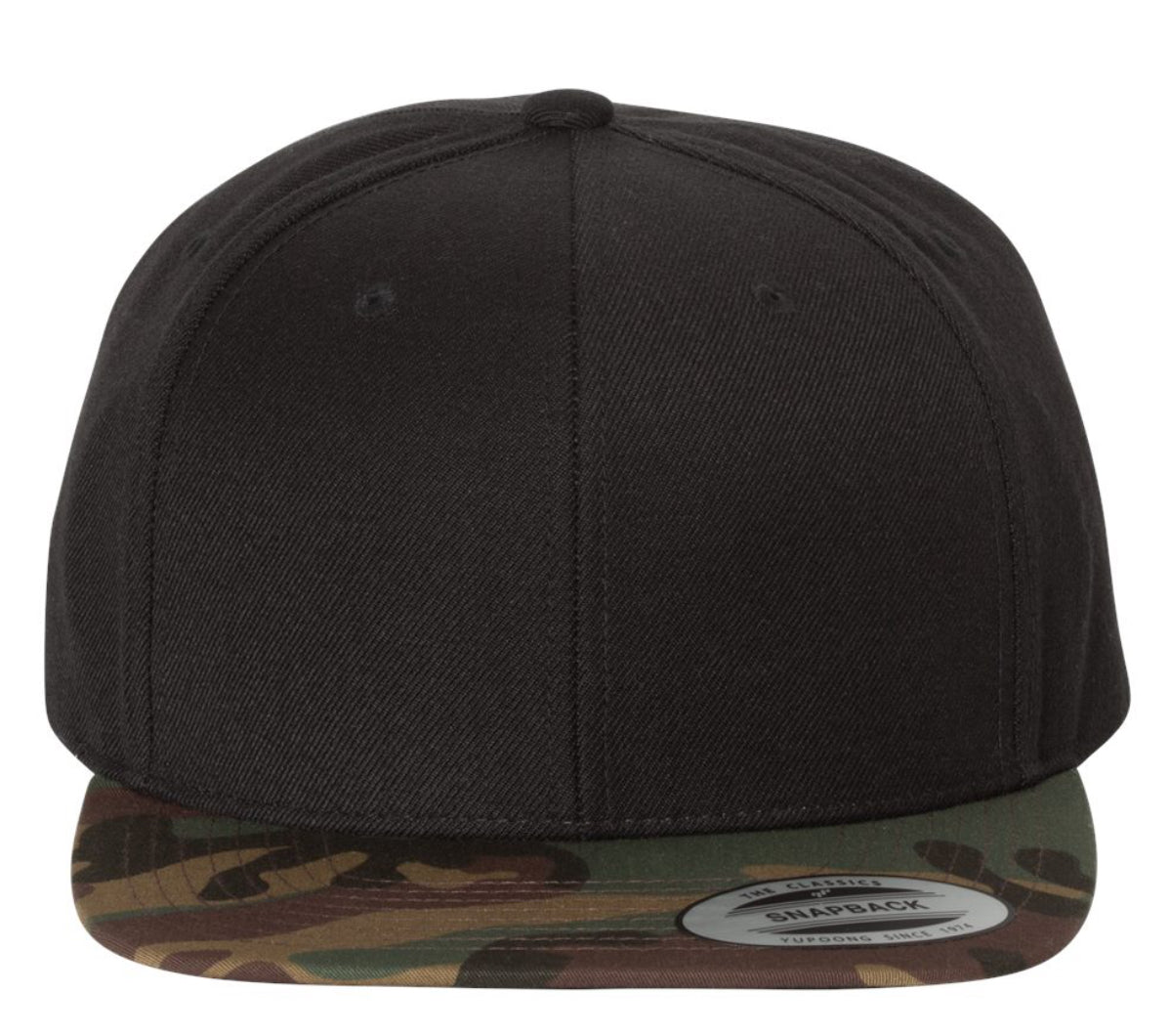 YP Classics Premium Flat Bill Snapback CAP-6089M Two Color Combo.