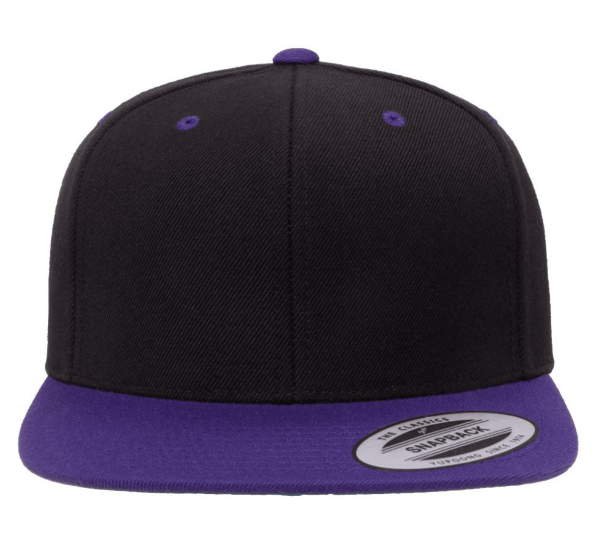 YP Classics Premium Flat Bill Snapback CAP-6089M Two Color Combo.