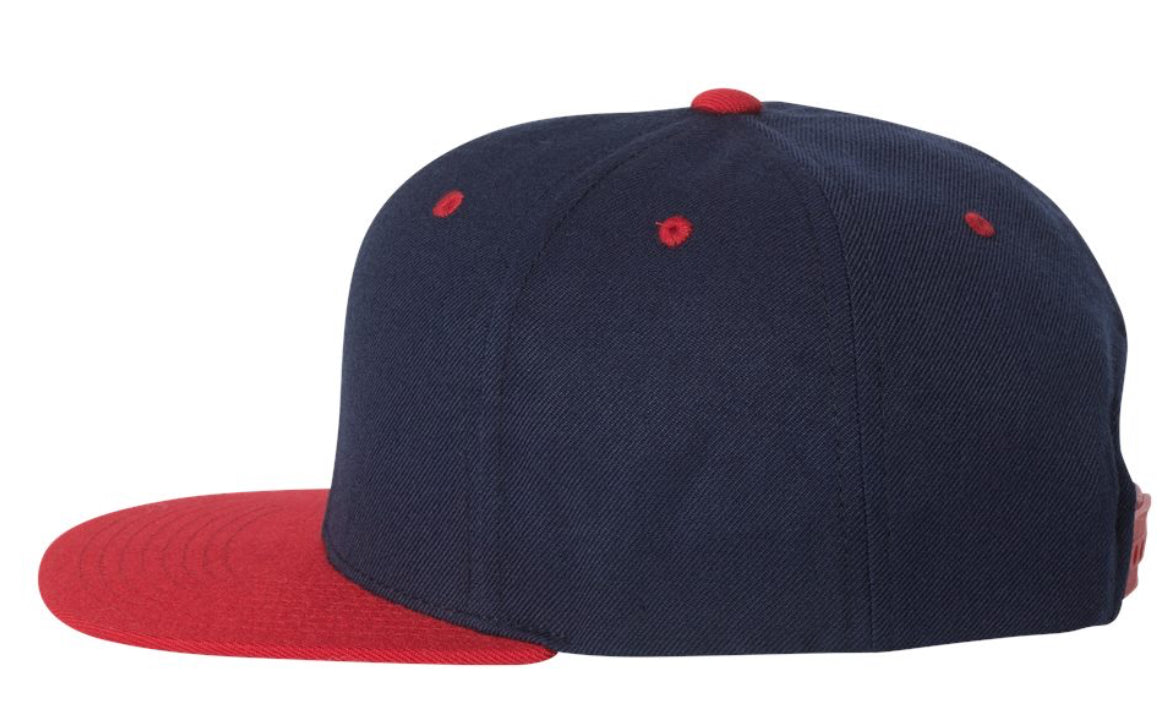 YP Classics Premium Flat Bill Snapback CAP-6089M Two Color Combo.