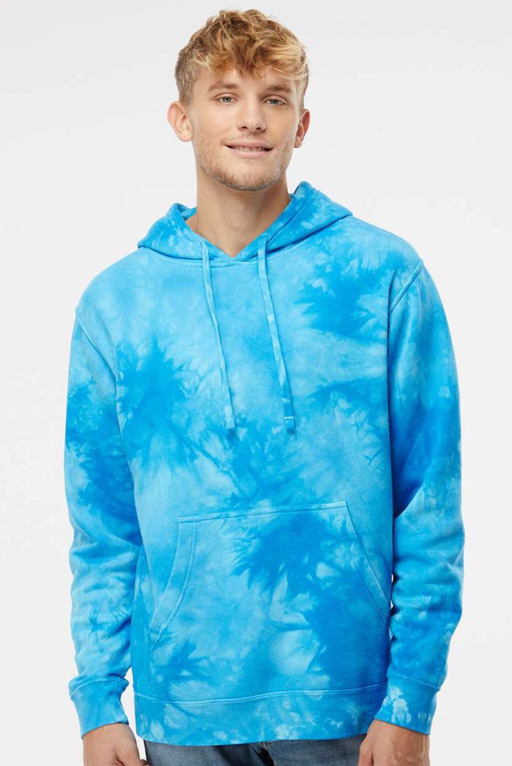 Midweight Tie-Dyed Hooded Sweatshirt - PRM4500TD