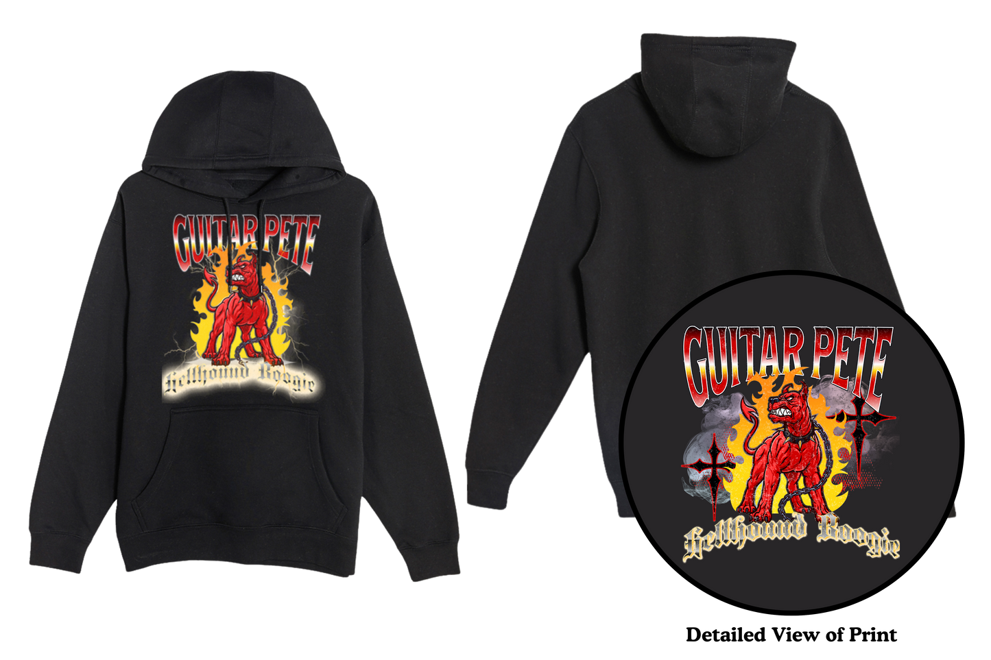 Guitar Pete Lightning Hoodie