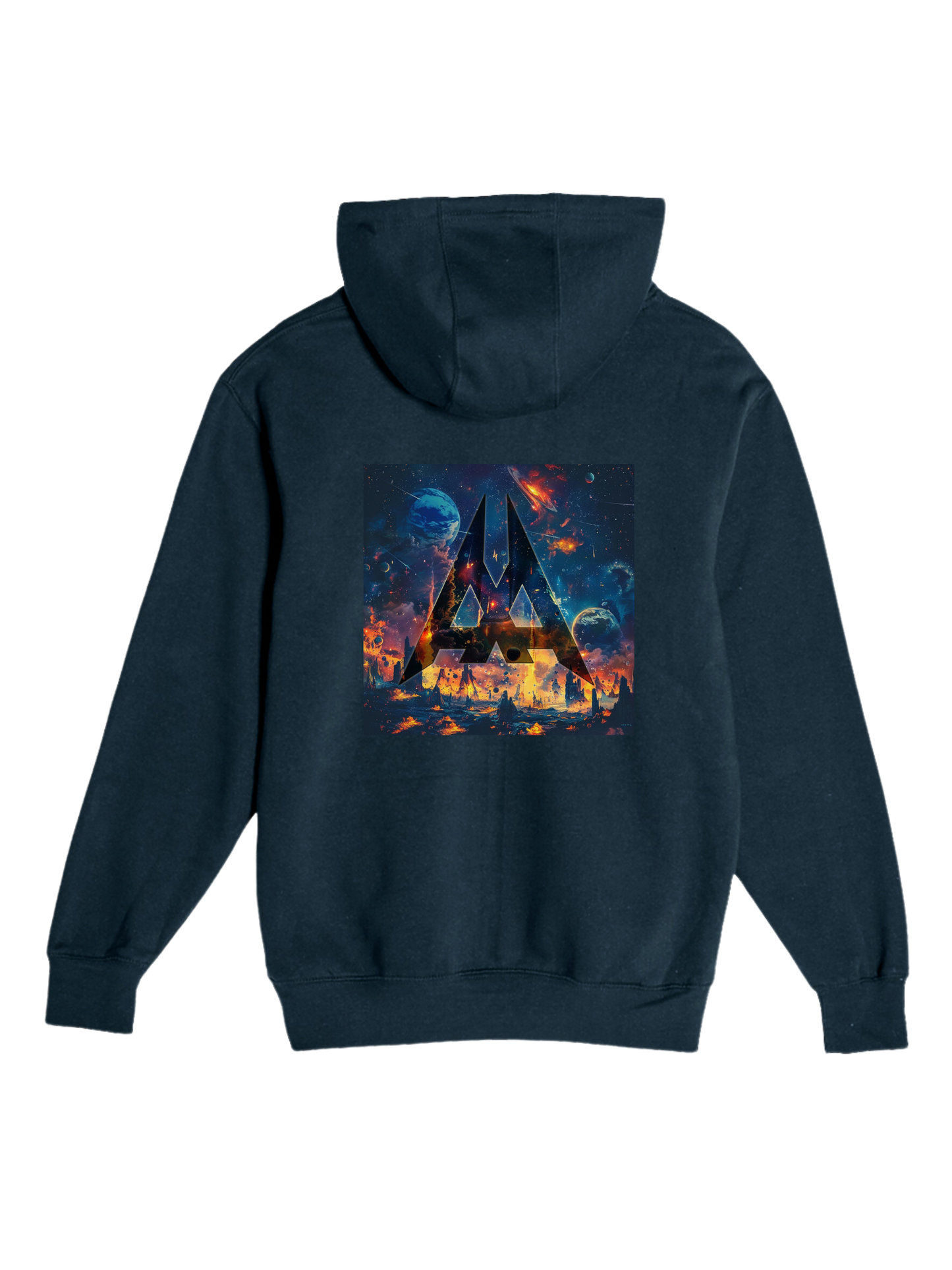 Aaetheria Pullover Hoodie Front and back Print