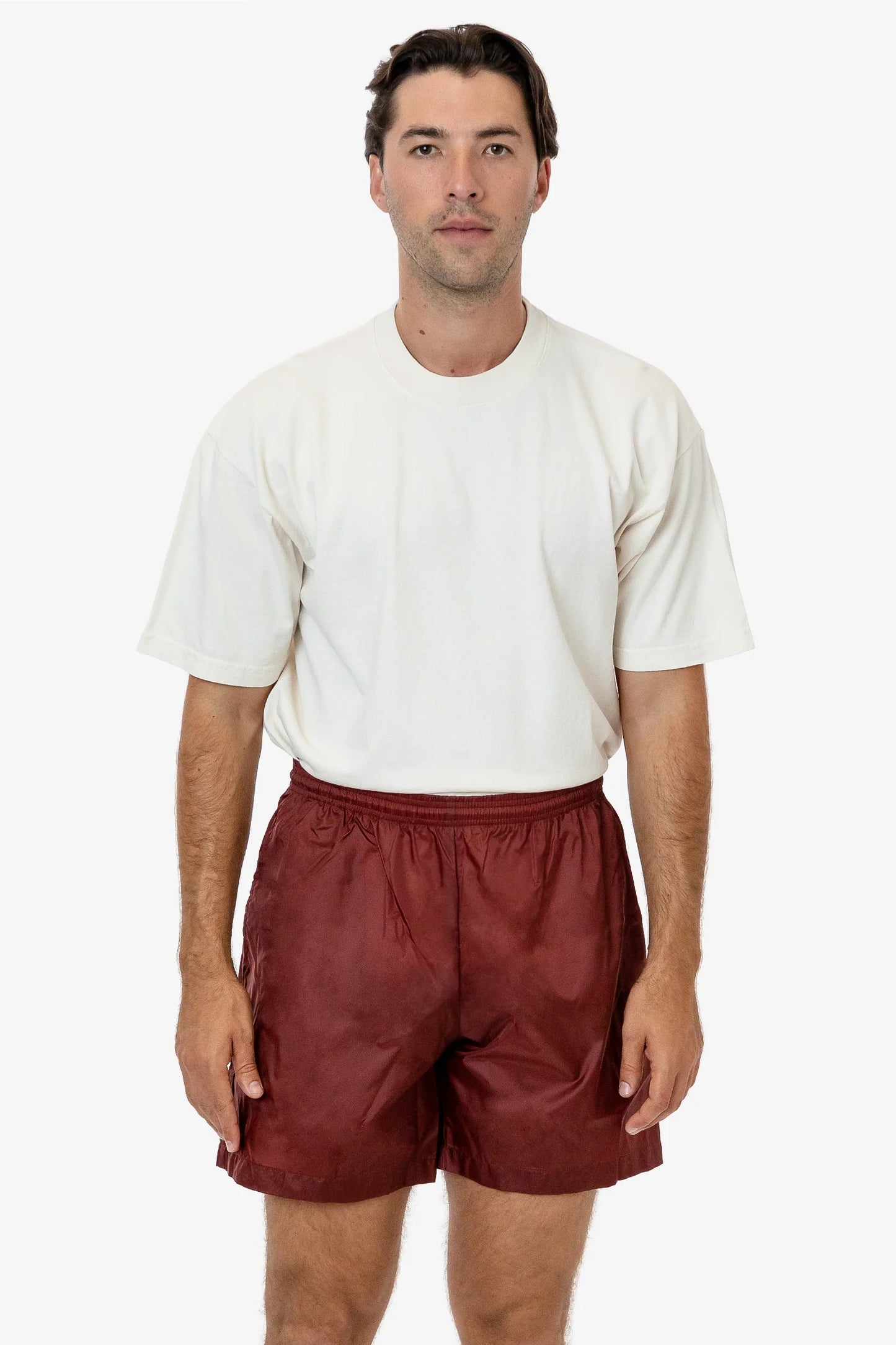 Bottoms - Nylon Taffeta Wide Shorts - RNF412