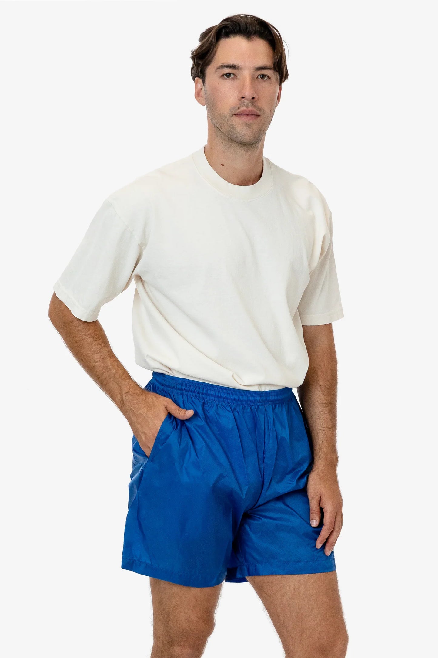 Bottoms - Nylon Taffeta Wide Shorts - RNF412